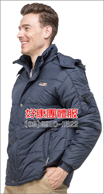 可拆帽兩件式鋪棉外套